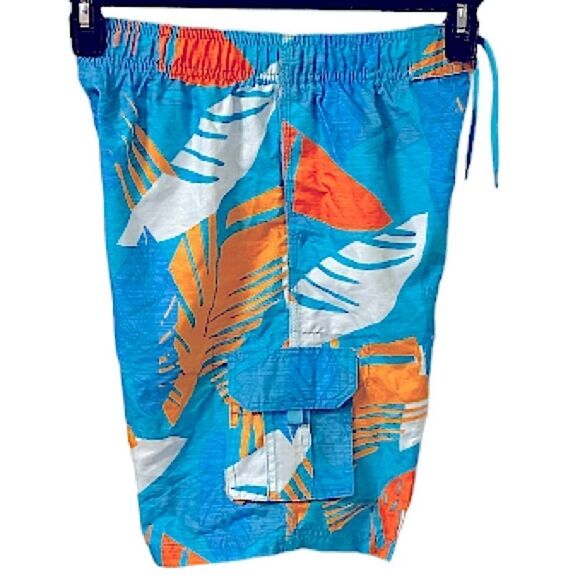 Kanu Swim Surf Trunks Boys Large 14/16 Tropical Beach Coastal Hawaiian - Picture 1 of 6
